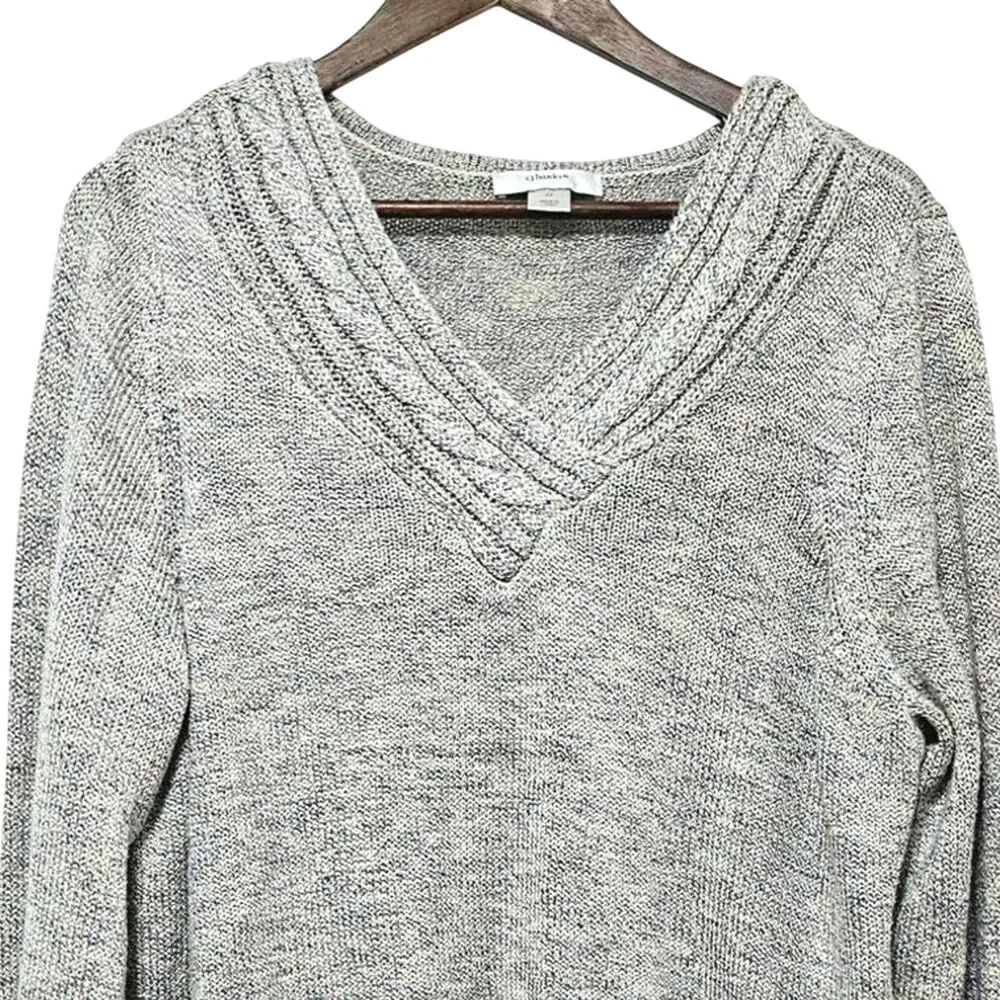 Cj Banks Multicolor Sweater Women's Plus Size 2X Soft V-Neck Casual Cozy